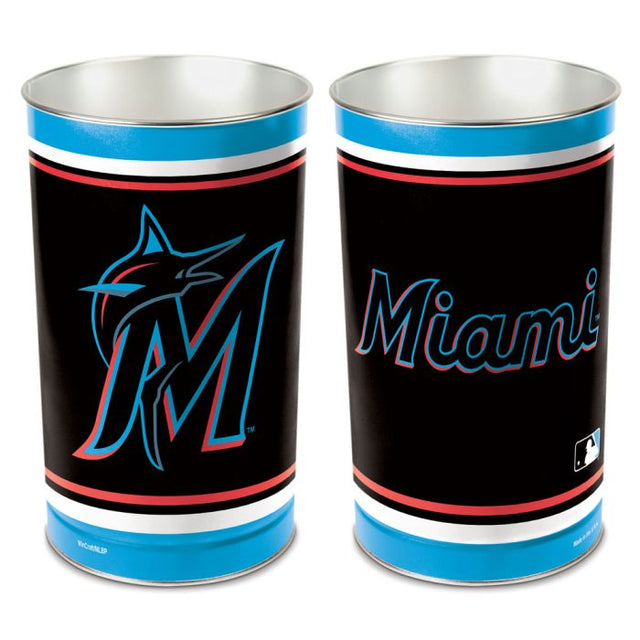 Papelera cónica de los Miami Marlins de 15" de alto