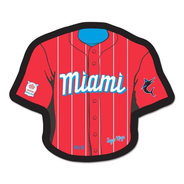 Tarjeta de joyería con pin de colección de la ciudad de los Miami Marlins