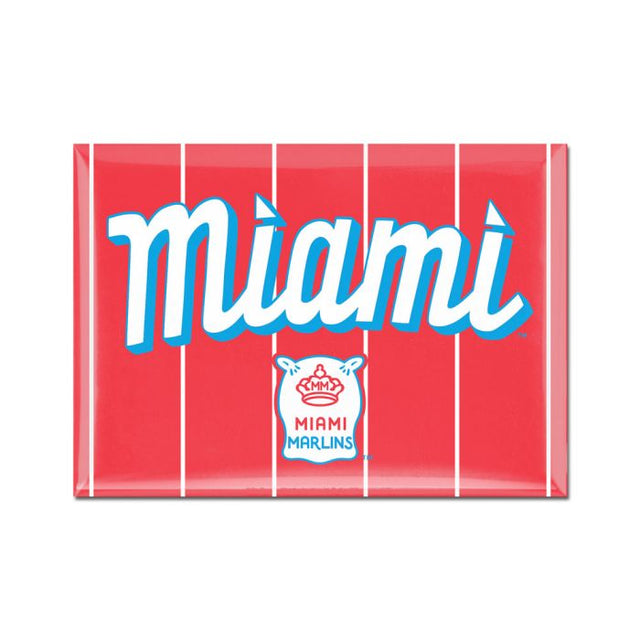 Miami Marlins city Metal Magnet 2.5" x 3.5"