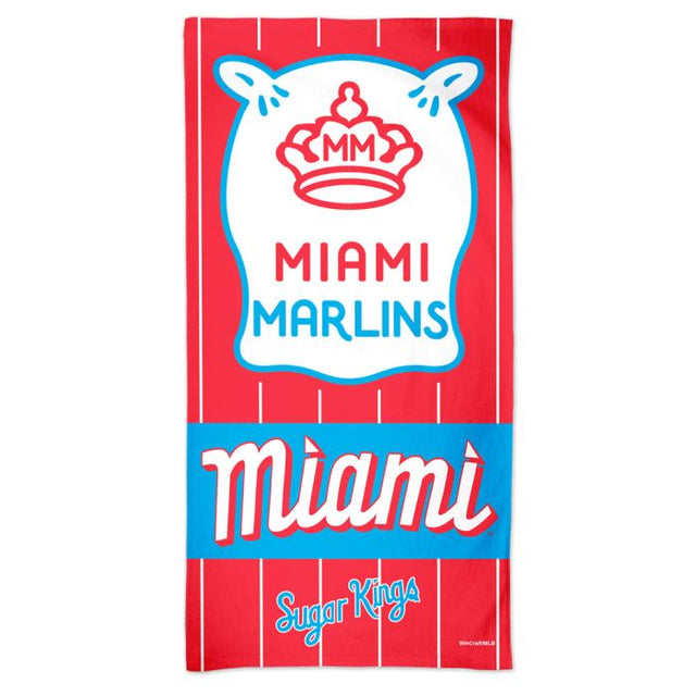 Toalla de playa Spectra de la ciudad de los Miami Marlins de 30" x 60"