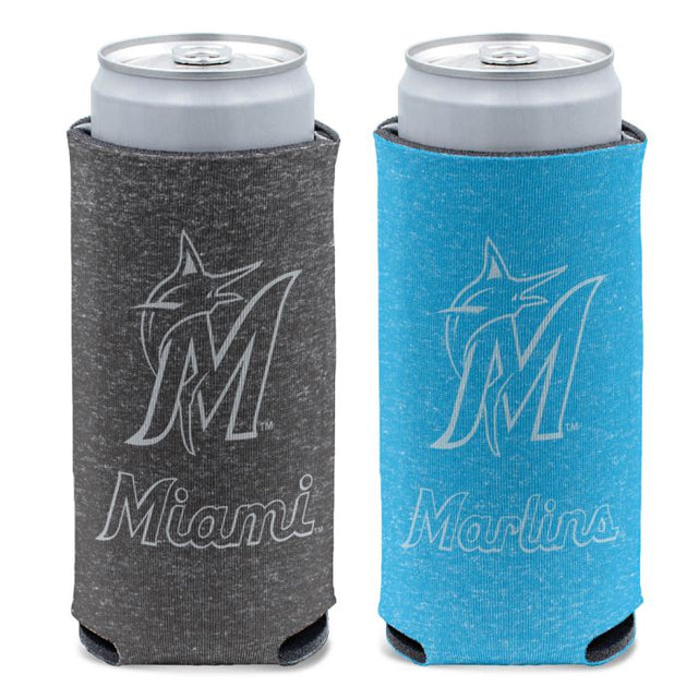 Miami Marlins colored heather 12 oz Slim Can Cooler