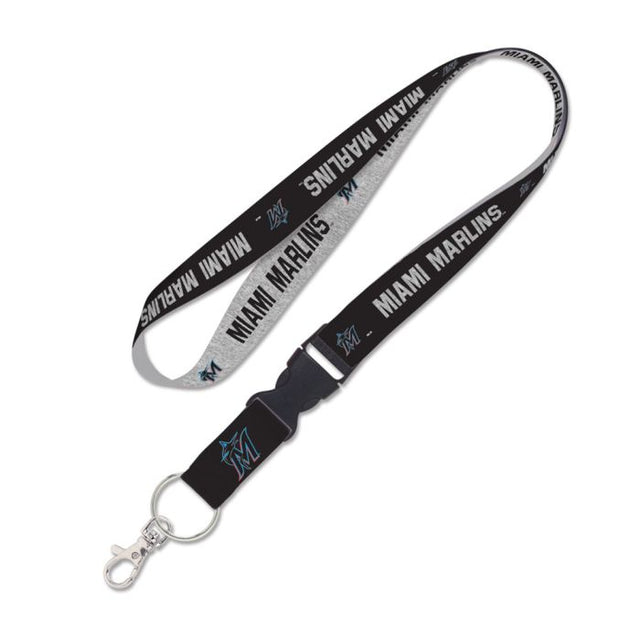 Miami Marlins heather Lanyard w/detachable buckle 1"