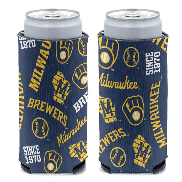 Enfriador de latas delgado de 12 oz de Milwaukee Brewers