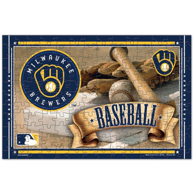 Rompecabezas de 150 piezas de los Milwaukee Brewers en caja