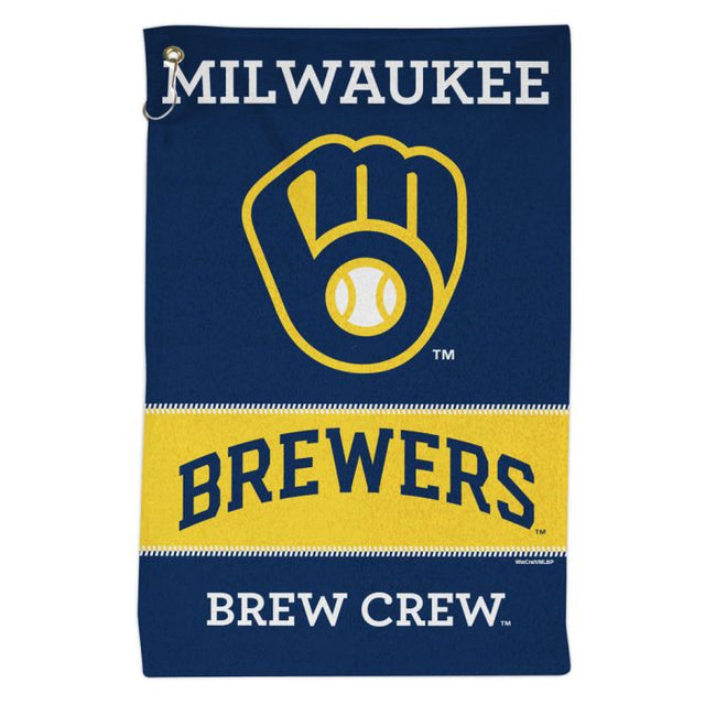 Toalla deportiva de 16 x 25 de los Milwaukee Brewers