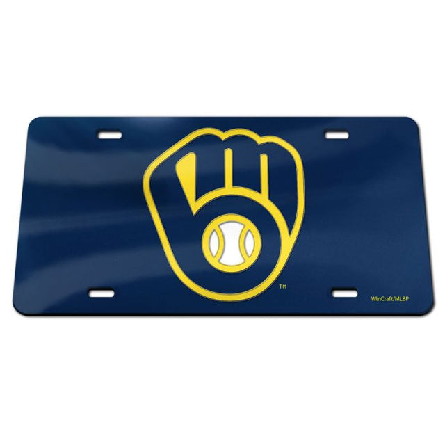 Milwaukee Brewers Acrylic Classic License Plates