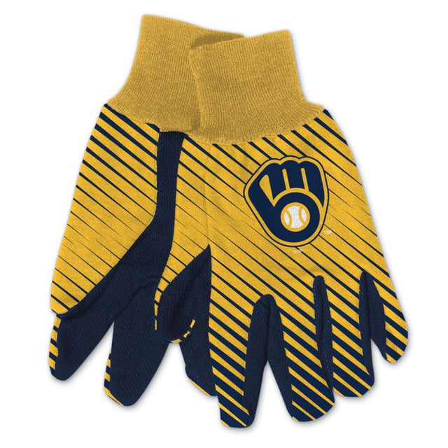 Guantes de dos tonos para adultos de los Milwaukee Brewers