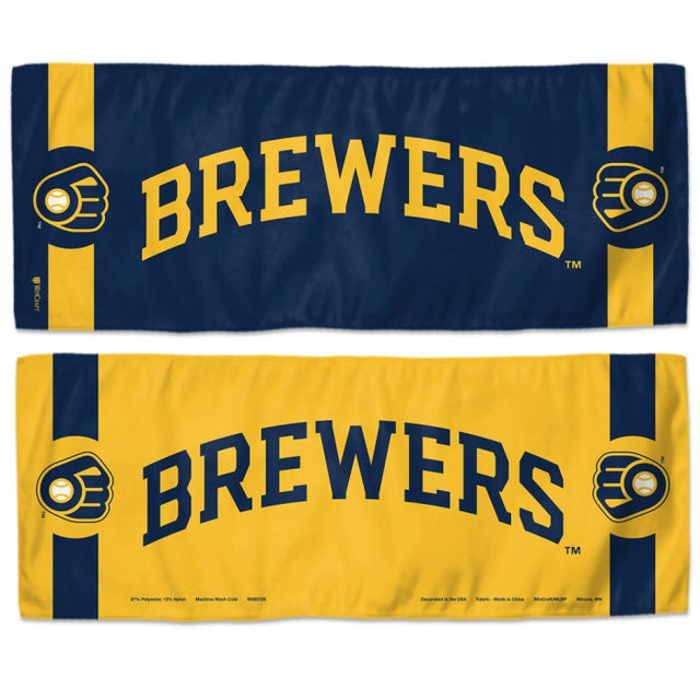 Toalla refrescante de los Milwaukee Brewers de 30 x 76 cm