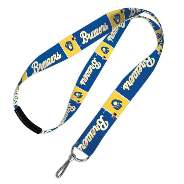 Cordones de los Milwaukee Brewers/Cooperstown con cierre de seguridad de 1"