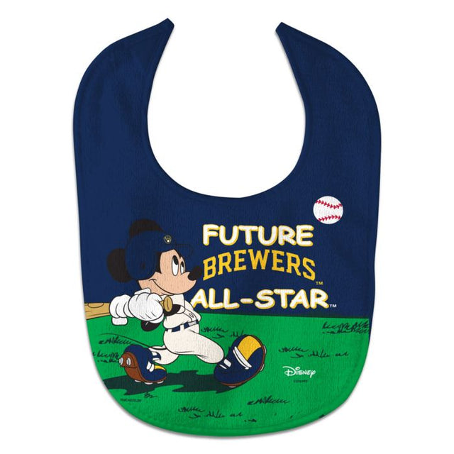 Milwaukee Brewers / Disney Mickey Mouse All Pro Baby Bib