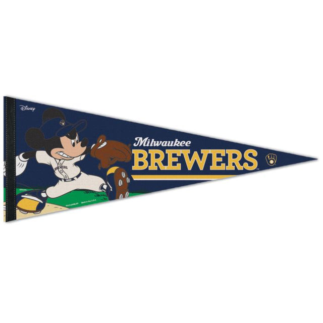 Milwaukee Brewers / Disney Mickey Mouse Premium Pennant 12" x 30"