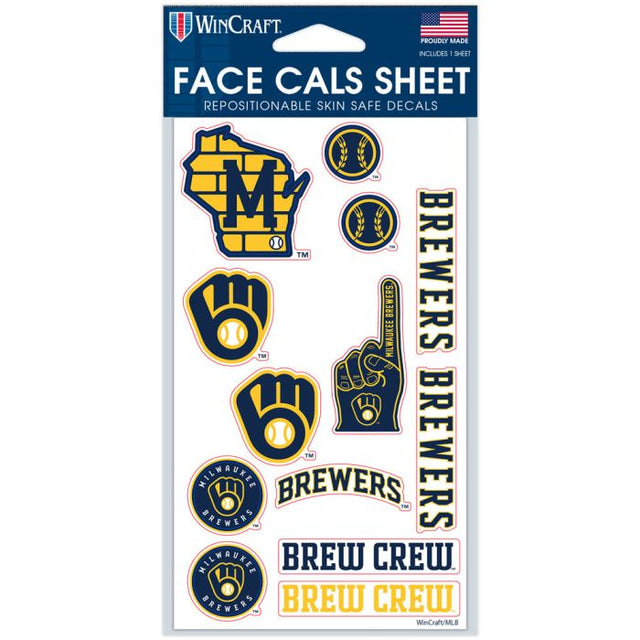 Milwaukee Brewers Face Cals 4" x 7"