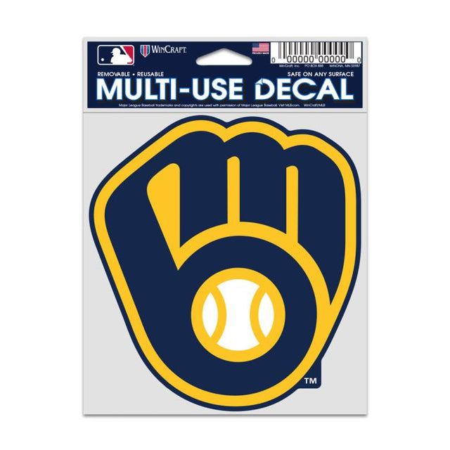 Calcomanías para fanáticos de los Milwaukee Brewers de 3,75" x 5"