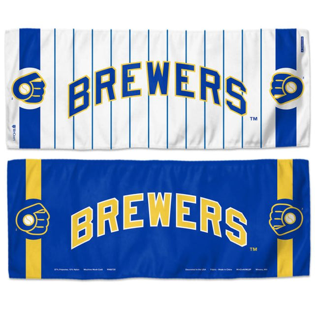 Toalla refrescante GLOVE de Milwaukee Brewers, 12" x 30"