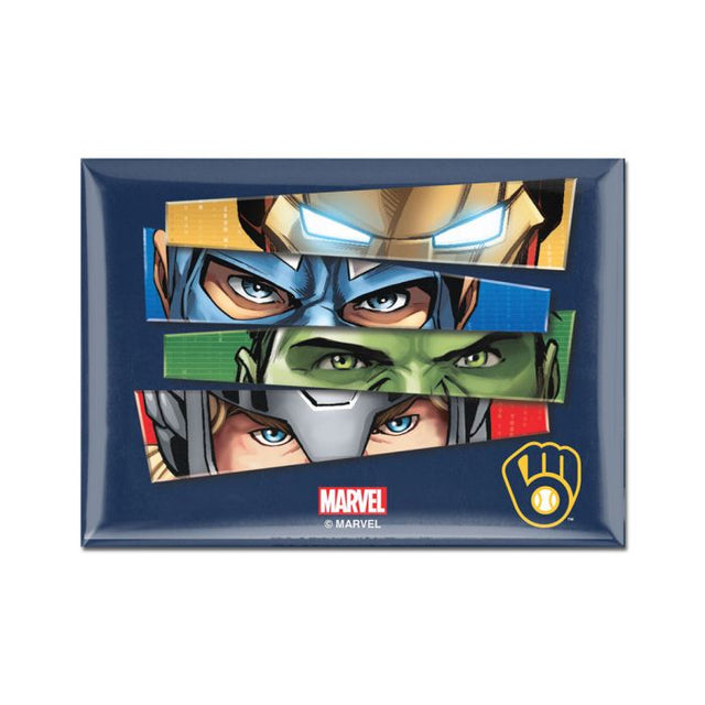 Milwaukee Brewers / Marvel (c) 2021 MARVEL Metal Magnet 2.5" x 3.5"