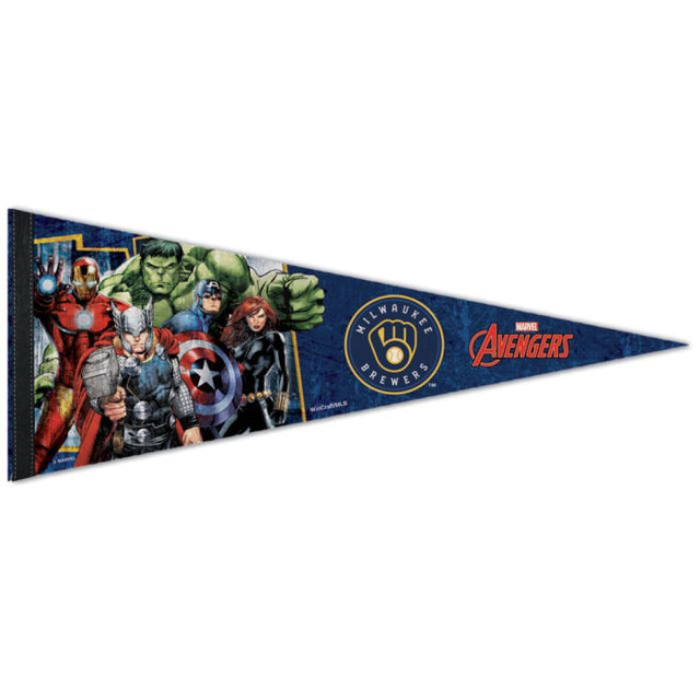 Milwaukee Brewers / Marvel (c) 2021 MARVEL Premium Pennant 12" x 30"