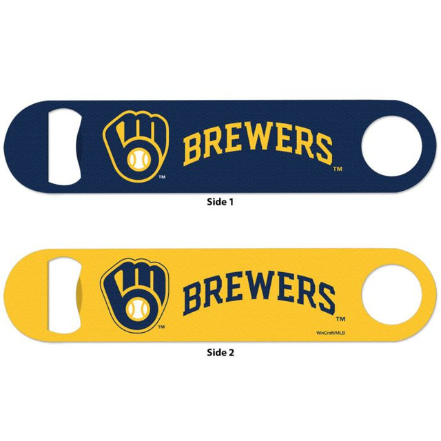 Abridor de botellas de metal de dos lados de los Milwaukee Brewers