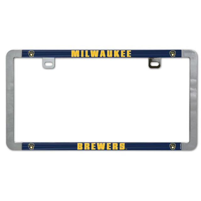 Milwaukee Brewers Metal Lic. Plate Frame Slim