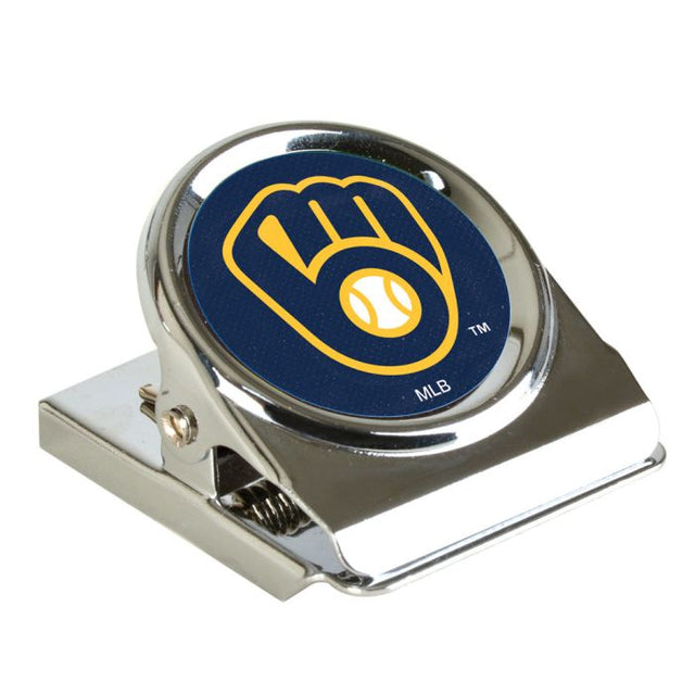 Milwaukee Brewers Metal Magnet Clip