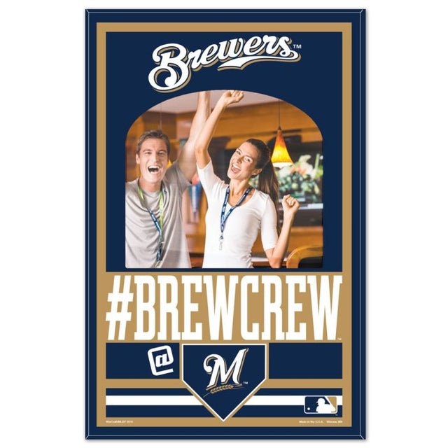 Milwaukee Brewers Mirror Wood Sign