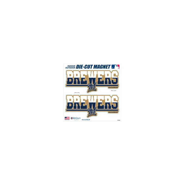 Milwaukee Brewers Outdoor Magnets 6" x 6"