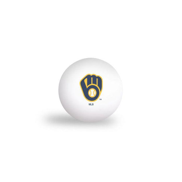 Pelotas de ping pong de los Milwaukee Brewers (paquete de 6)