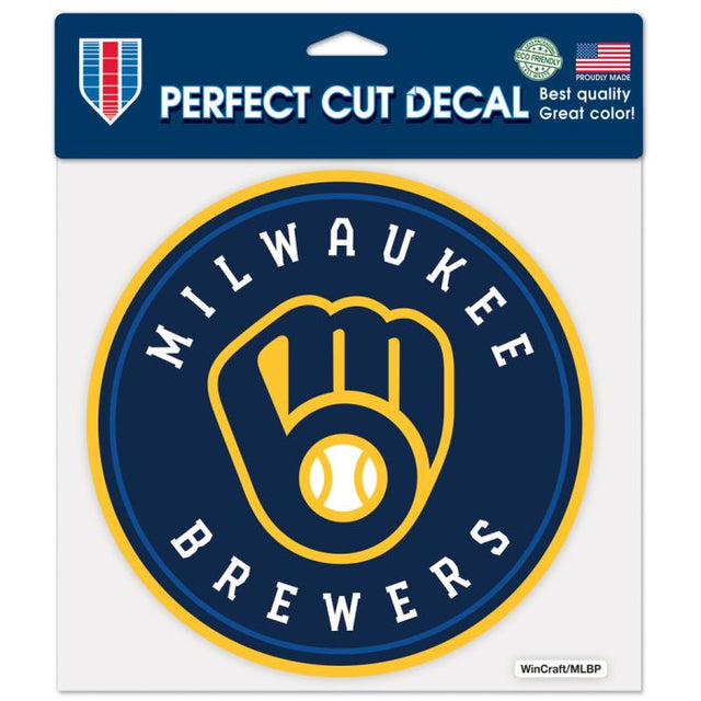 Milwaukee Brewers Perfect Cut Color Decal 8" x 8"