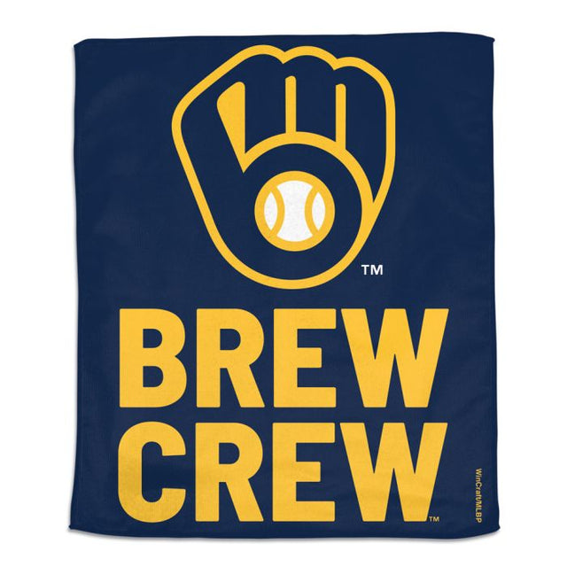 Toalla de rally con el lema de los Milwaukee Brewers (a todo color)