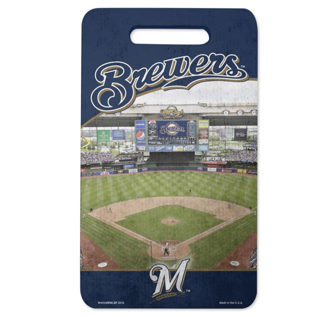 Cojín de asiento de los Milwaukee Brewers: almohadilla para rodillas de 10 x 17