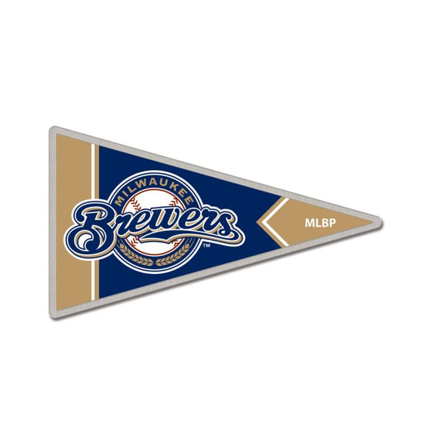 Tarjeta de joyería con pin de colección con el logotipo secundario de los Milwaukee Brewers