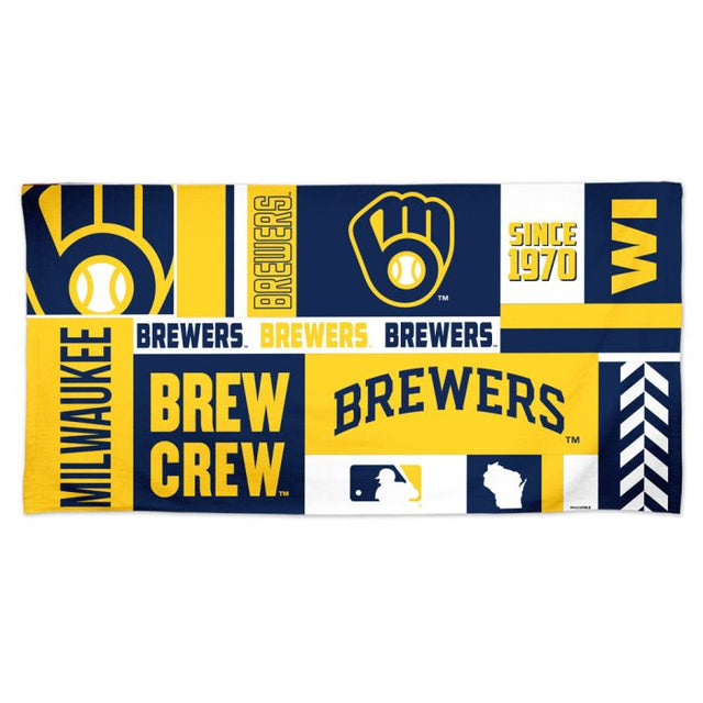 Toalla de playa Spectra de los Milwaukee Brewers, 30" x 60"