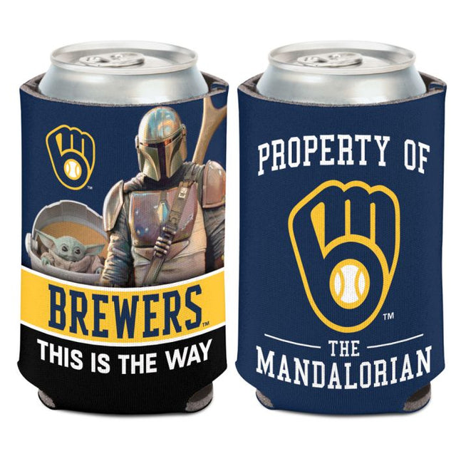 Milwaukee Brewers / Enfriador de latas Star Wars Mandalorian de 12 oz.