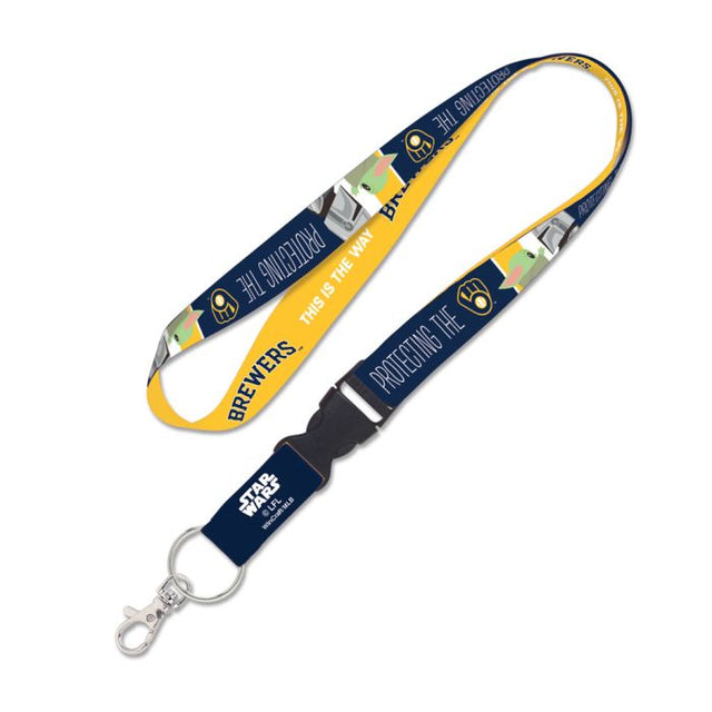 Milwaukee Brewers / Star Wars Mandalorian Lanyard w/detachable buckle 1"