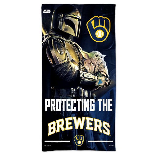 Milwaukee Brewers / Star Wars Mandalorian Spectra Beach Towel 30" x 60"