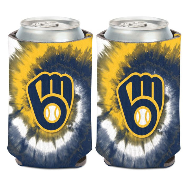 Enfriador de latas con teñido anudado de Milwaukee Brewers, 12 oz.