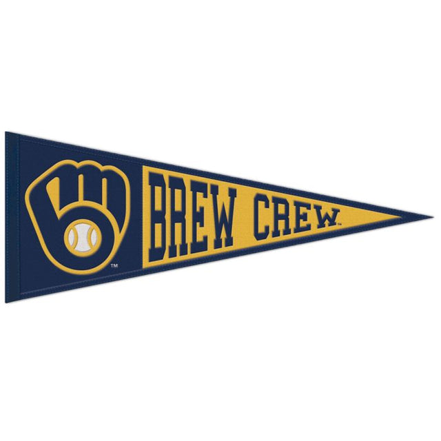 Milwaukee Brewers Wool Pennant 13" x 32"