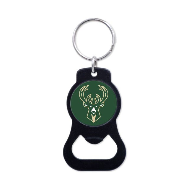 Milwaukee Bucks Black Bottle Opener Key Ring