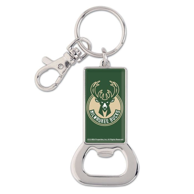 Milwaukee Bucks Bottle Opener Key Ring Rectangle