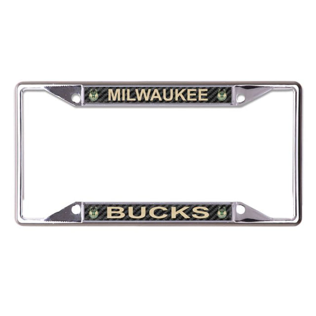 Cuadro de carbono con licencia de Milwaukee Bucks, de color blanco, estampado en S/C