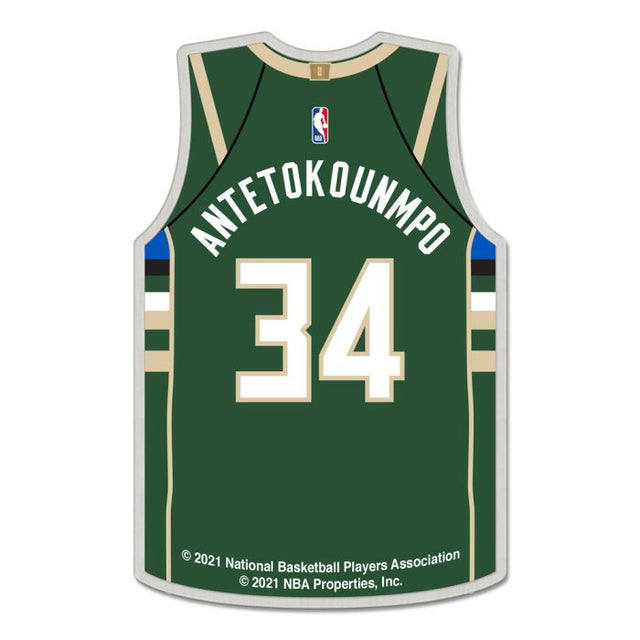 Milwaukee Bucks Collector Pin Jewelry Card Giannis Antetokounmpo