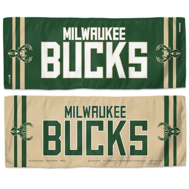 Toalla refrescante de los Milwaukee Bucks de 30 x 76 cm