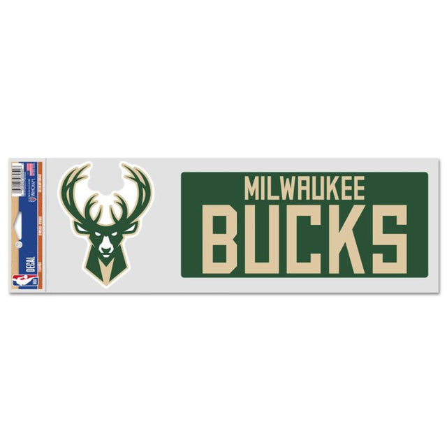 Milwaukee Bucks Fan Decals 3.75" x 12"