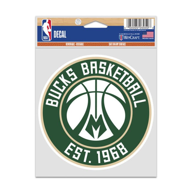 Milwaukee Bucks Fan Decals 3.75" x 5"