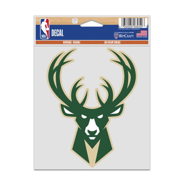 Milwaukee Bucks Fan Decals 3.75" x 5"