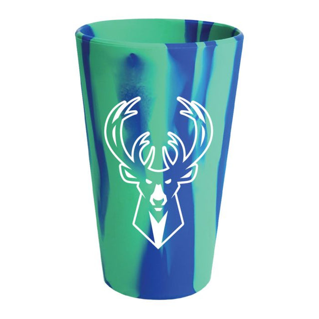 Milwaukee Bucks Fashion 16 oz Silicone Pint Glass