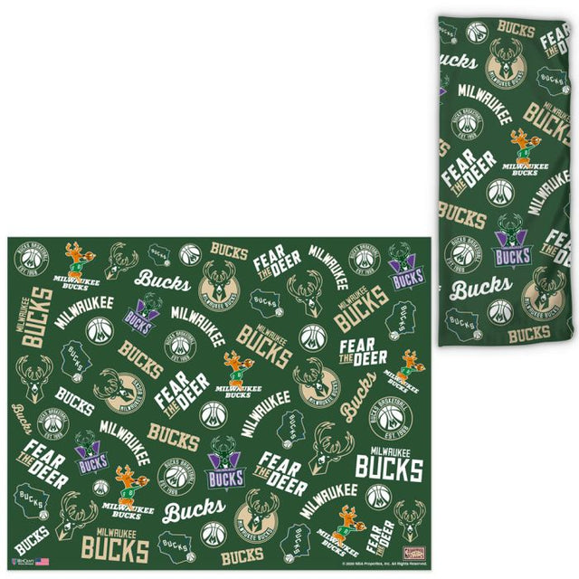 Milwaukee Bucks / Hardwoods Scatter Print Fan Wraps