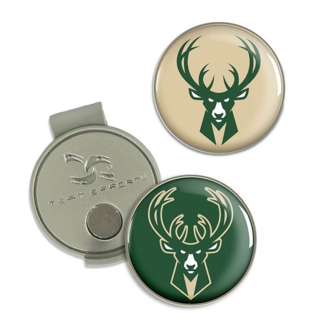 Clip y marcadores para gorra de los Milwaukee Bucks