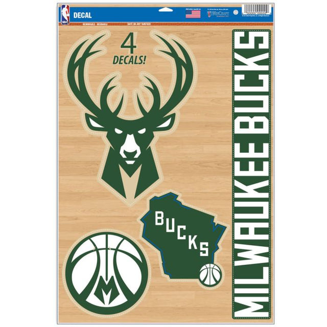 Milwaukee Bucks Multi-Use Decal 11" x 17"