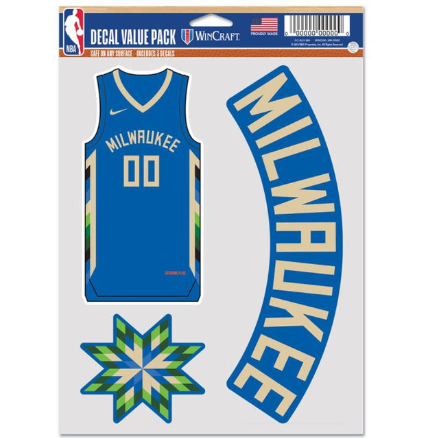 Milwaukee Bucks city Multi Use 3 Fan Pack