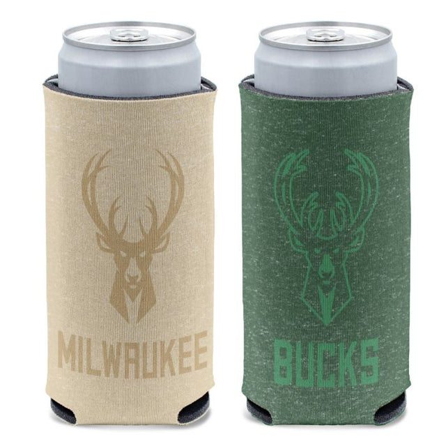 Milwaukee Bucks colored heather 12 oz Slim Can Cooler